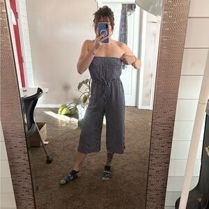 Cotton On Monochrome Striped Jumpsuit